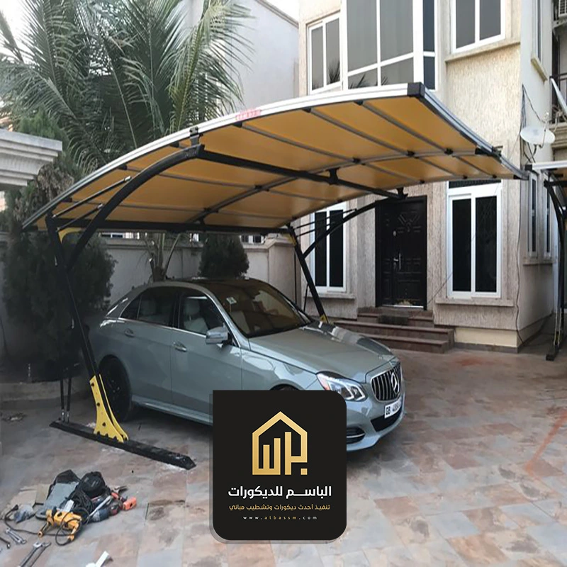 مظلات معلقة للسيارات في الجبيل
