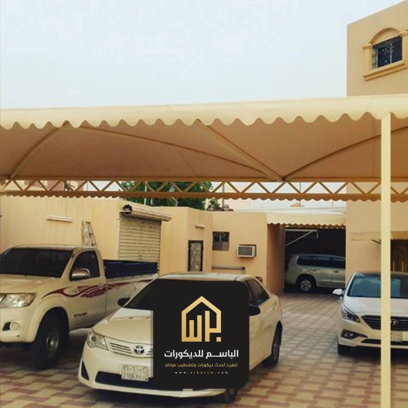 مظلات سيارات قماش الجبيل