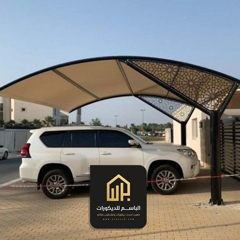 مظلات سيارات حديد القطيف