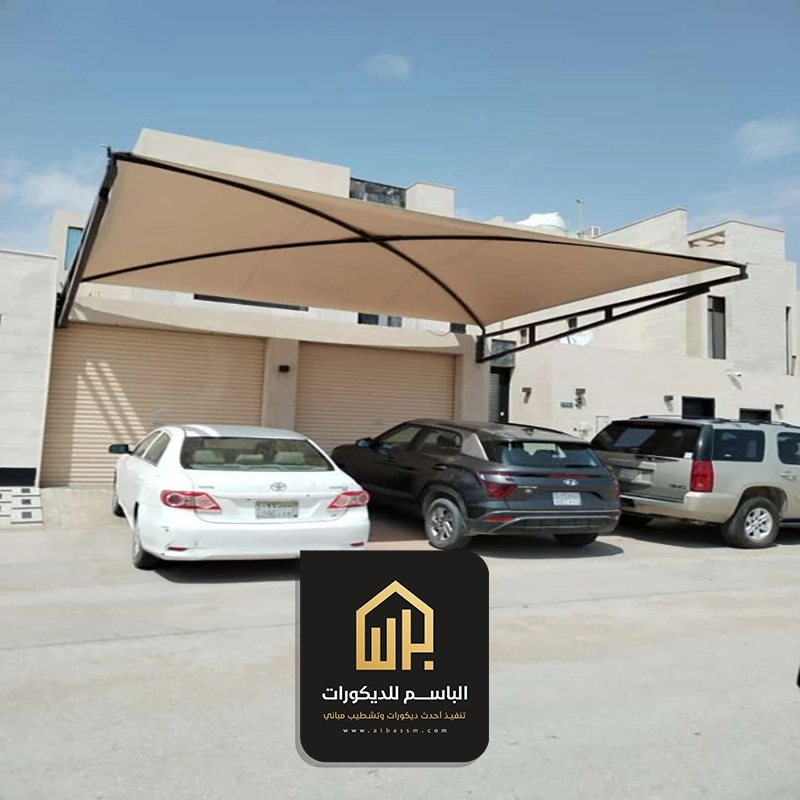 مظلات معلقة للسيارات في الجبيل