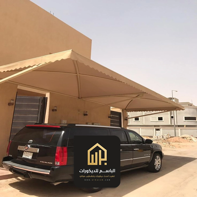 مظلات معلقة للسيارات في الجبيل