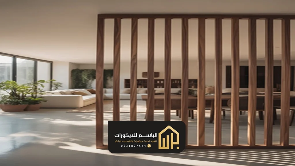 تركيب بارتشن خشب القطيف