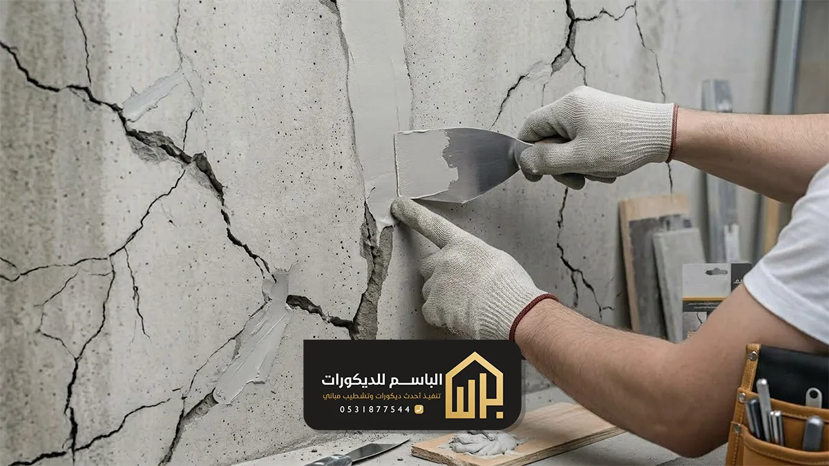 ترميم تشققات الجدران الظهران